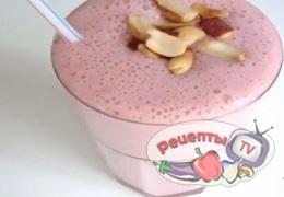 Коктейль-мороженое с клубникой - видео рецепт