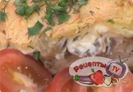 Запеченное куриное филе с грибами - видео рецепт