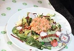 Тартар из лосося с маскарпоне - видео рецепт