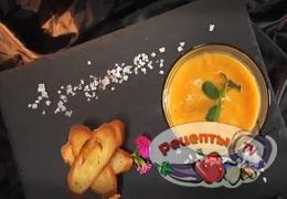 Тыквенный суп-капучино с хрустящими тостами - видео рецепт