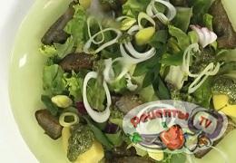 Зеленый салат из артишоков - видео рецепт