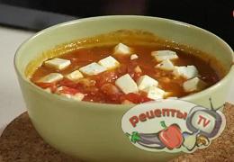 Креветки с брынзой и помидорами - видео рецепт