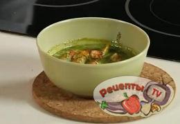 Креветки в зеленом соусе - видео рецепт