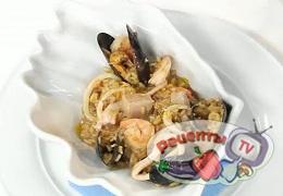 Ризотто с морепродуктами и белыми грибами - видео рецепт