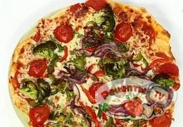 Пицца с брокколи - видео рецепт