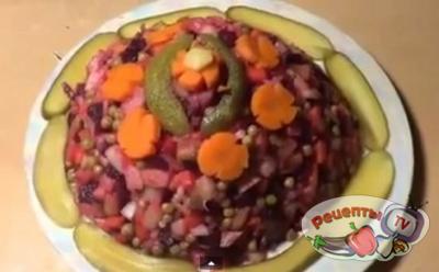 Как приготовить салат винегрет - видео рецепт 