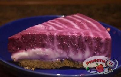 Творожный двухцветный пирог - видео рецепт 