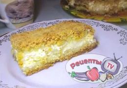 Творожный насыпной пирог - видео рецепт