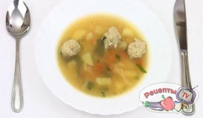 Как приготовить суп с фрикадельками - видео рецепт 