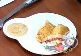 Маслины в тесте с чесночным соусом - видео рецепт
