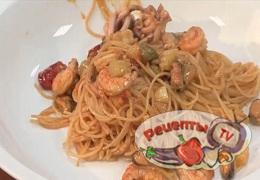 Спагетти с морепродуктами - видео рецепт