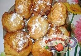 Яблочно творожные пончики за 9 с половиной минут - видео рецепт