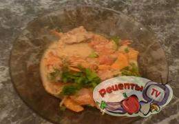 Говядина с помидорами - видео рецепт