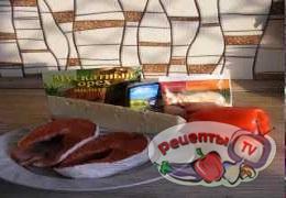 Красная рыба с мускатным орехом и кунжутом - видео рецепт