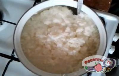 Молочная рисовая каша - видео рецепт 