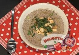 Суп-пюре из шампиньонов в мультиварке - видео рецепт