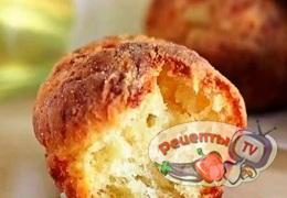 Мини булочки с сыром и чесноком - видео рецепт