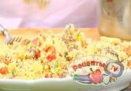 Салат из мяса косули с кус-кусом - видео рецепт
