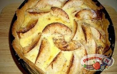 Французский яблочный пирог с корицей - видео рецепт