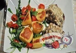 Рецепт Антрекот под грибной шубой с соусом грибиш - видео рецепт