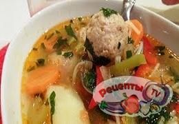 Суп с лапшой и фрикадельками - видео рецепт
