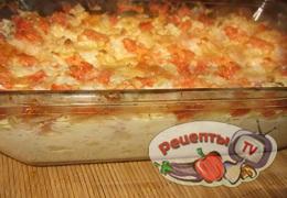 Капустный омлет с помидорами и сыром - видео рецепт