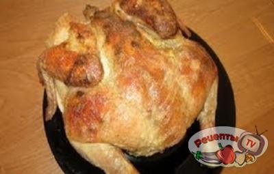 Курица, запеченная в духовке - видео рецепт
