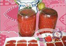 Готовим томат быстро, экономно и вкусно. Заготовка на зиму - видео рецепт