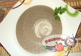 Суп-пюре из шампиньонов со сливками - видео рецепт