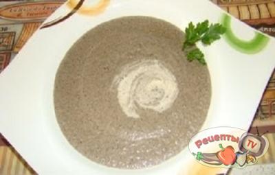 Суп-пюре из шампиньонов со сливками - видео рецепт