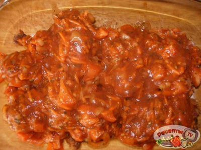 Куринные ножки под томатно-овощной шубкой Куринные ножки под томатно-овощной шубкой