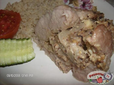 Окорок с яблоками и горчицей Окорок с яблоками и горчицей