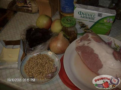 Окорок с яблоками и горчицей Окорок с яблоками и горчицей