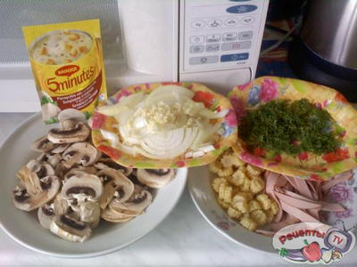 Ракушки с грибным соусом Ракушки с грибным соусом