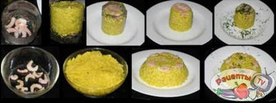 ������� � ���������� � ����� (Risotto con Gambery e Curry)