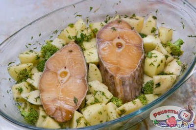 Жаркое с масляной рыбкой Жаркое с масляной рыбкой