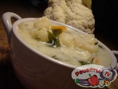 Кремово-молочный суп с цветной капустой