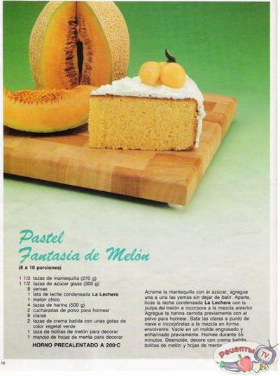   (Pastel fantasia de melon)