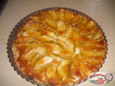 -  (Apple frangipane tart)