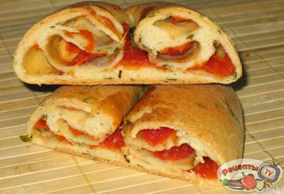 Панини с начинкой из подсушенных томатов Панини с начинкой из подсушенных томатов