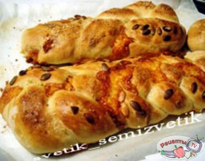 Пикантный белый хлебушек с сыром Пикантный белый хлебушек с сыром